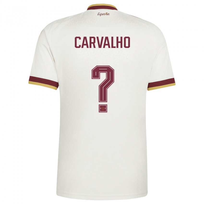 ילדים ספרד מיגל קרבליו #0 שמנת בורדו הרחק ג'רזי 26-28 חולצה קצרה