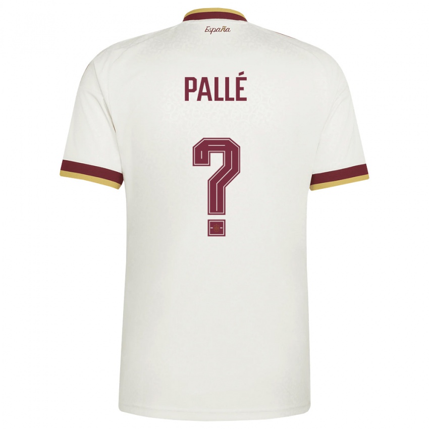 ילדים ספרד Joel Pallé #0 שמנת בורדו הרחק ג'רזי 26-28 חולצה קצרה