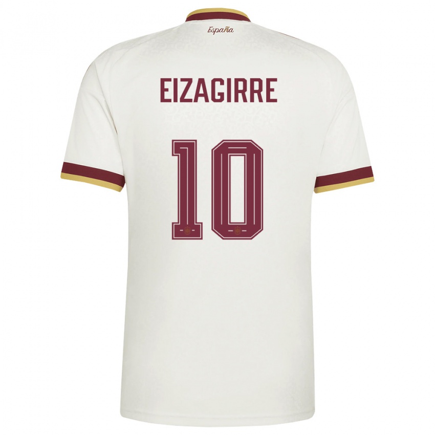 ילדים ספרד נריאה איזאגיר #10 שמנת בורדו הרחק ג'רזי 26-28 חולצה קצרה