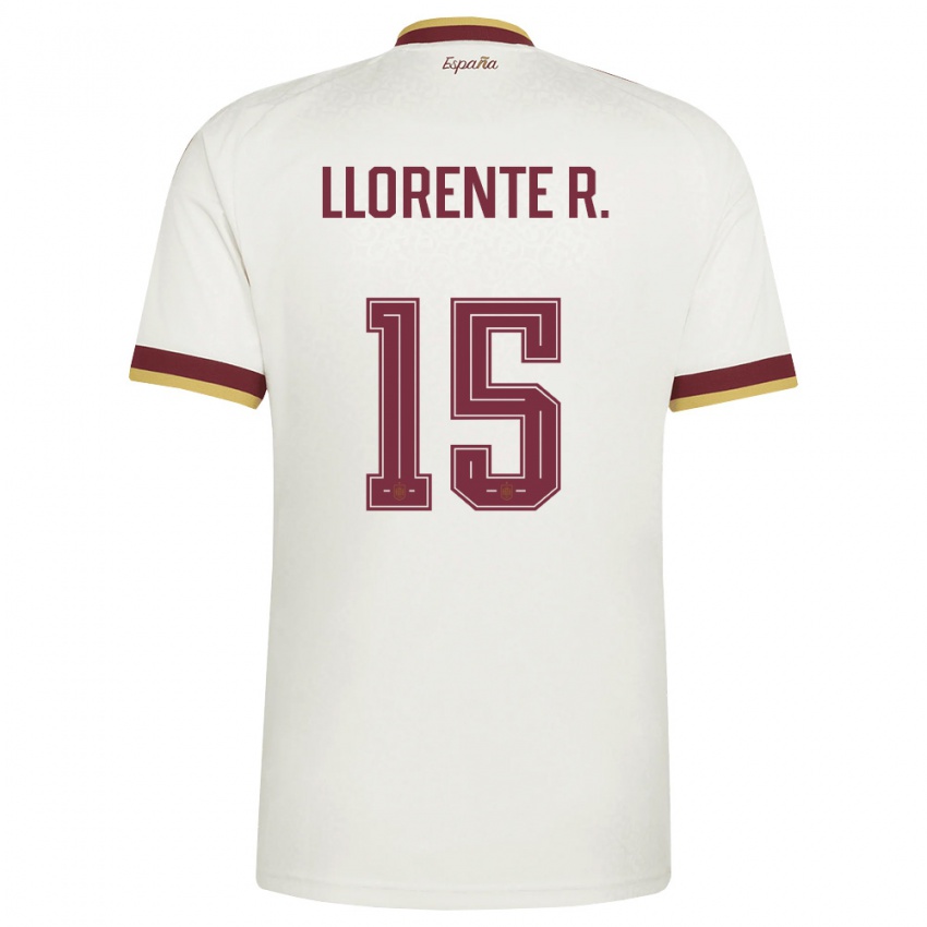 ילדים ספרד דייגו יורנטה #15 שמנת בורדו הרחק ג'רזי 26-28 חולצה קצרה