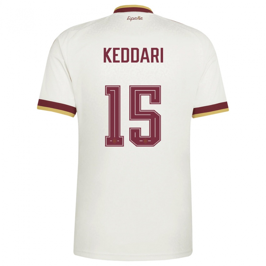 ילדים ספרד סימו #15 שמנת בורדו הרחק ג'רזי 26-28 חולצה קצרה