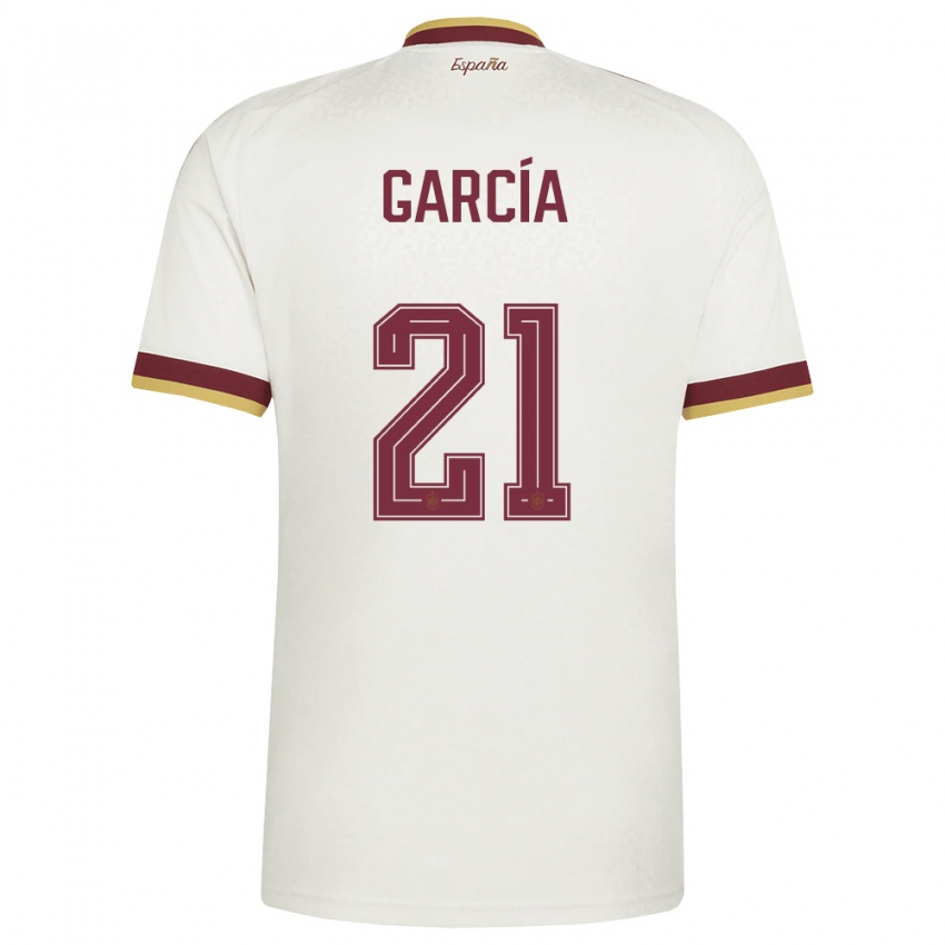 ילדים ספרד שילה גרסיה #21 שמנת בורדו הרחק ג'רזי 26-28 חולצה קצרה