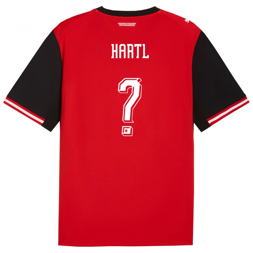 גברים אוסטריה Samuel Hartl #0 שחור לבן ג'רזי ביתית 26-28 חולצה קצרה