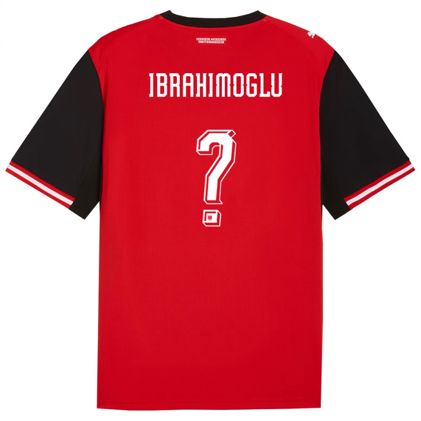 גברים אוסטריה Mücahit Ibrahimoglu #0 שחור לבן ג'רזי ביתית 26-28 חולצה קצרה