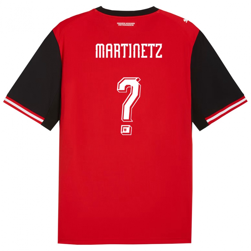 גברים אוסטריה Gregor Martinetz #0 שחור לבן ג'רזי ביתית 26-28 חולצה קצרה