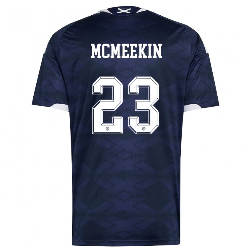 גברים סקוטלנד Keir Mcmeekin #23 כהה לבן ג'רזי ביתית 26-28 חולצה קצרה