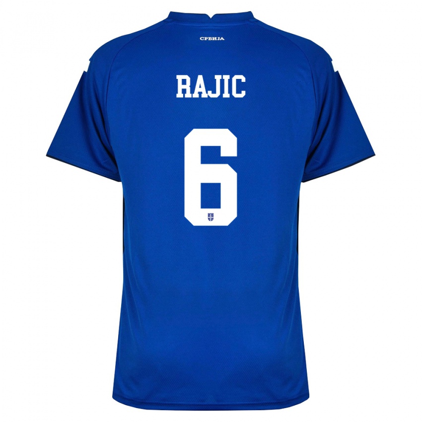 גברים סרביה Aleksa Rajic #6 כהה אדום ג'רזי ביתית 26-28 חולצה קצרה