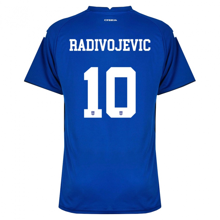 גברים סרביה Strahinja Radivojevic #10 כהה אדום ג'רזי ביתית 26-28 חולצה קצרה