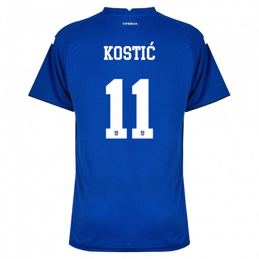 גברים סרביה פיליפ קוסטיץ' #11 כהה אדום ג'רזי ביתית 26-28 חולצה קצרה