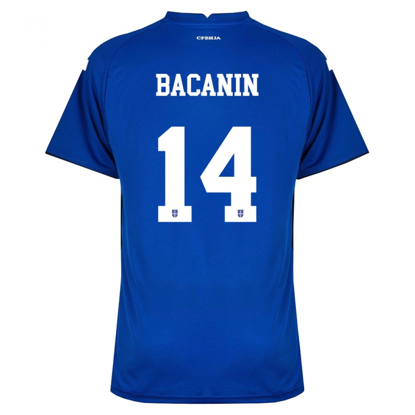 גברים סרביה אנדריי בצ׳אנין #14 כהה אדום ג'רזי ביתית 26-28 חולצה קצרה