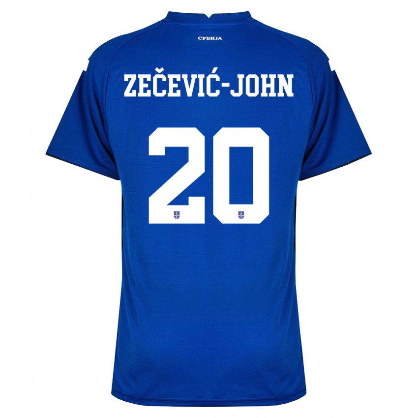 גברים סרביה Louis Zečević-John #20 כהה אדום ג'רזי ביתית 26-28 חולצה קצרה