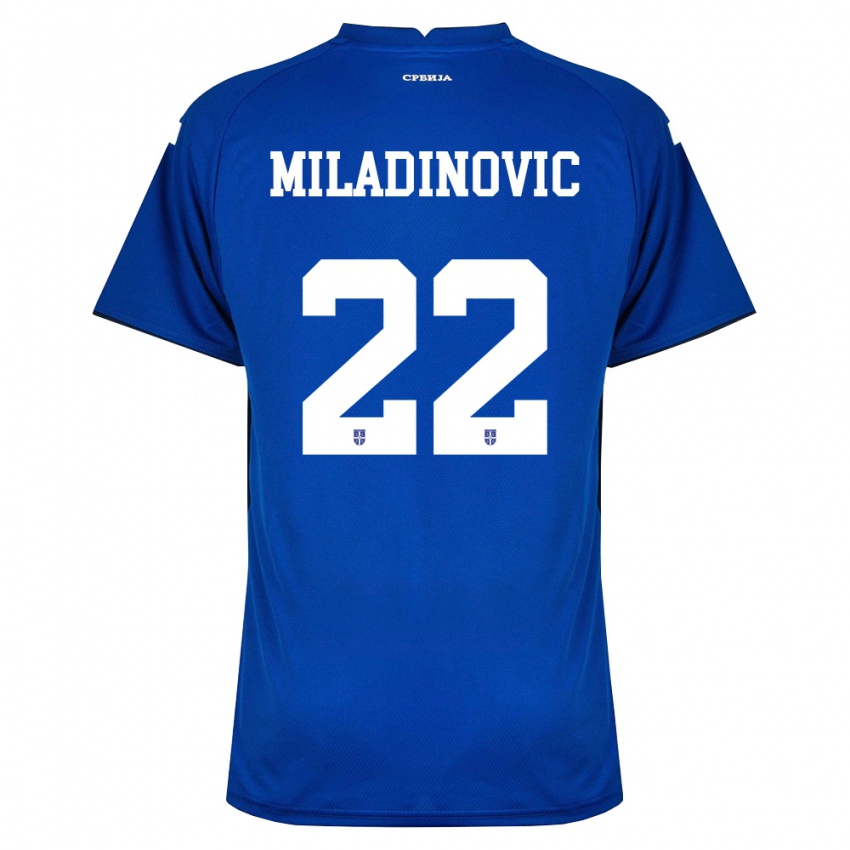 גברים סרביה איגור מילדינוביץ' #22 כהה אדום ג'רזי ביתית 26-28 חולצה קצרה