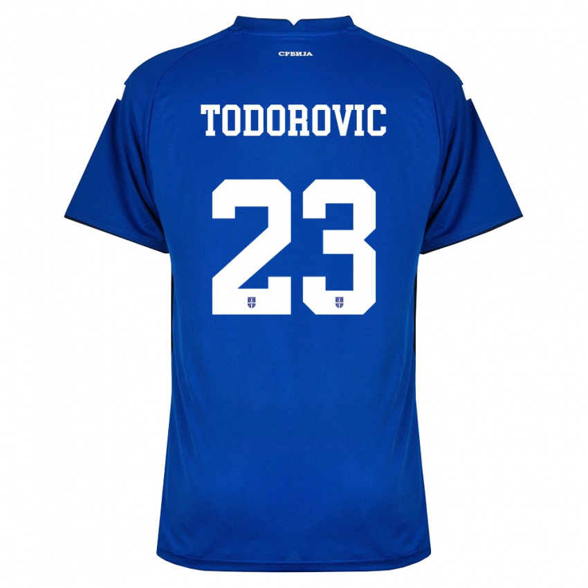 גברים סרביה Aleksa Todorovic #23 כהה אדום ג'רזי ביתית 26-28 חולצה קצרה