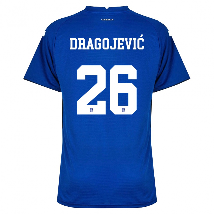 גברים סרביה ואניה דרגוייביץ׳ #26 כהה אדום ג'רזי ביתית 26-28 חולצה קצרה