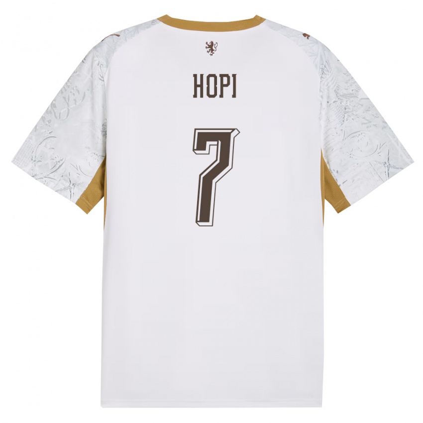 גברים צ'כיה Idris Hopi #7 שמנת זהב אפור הרחק ג'רזי 26-28 חולצה קצרה