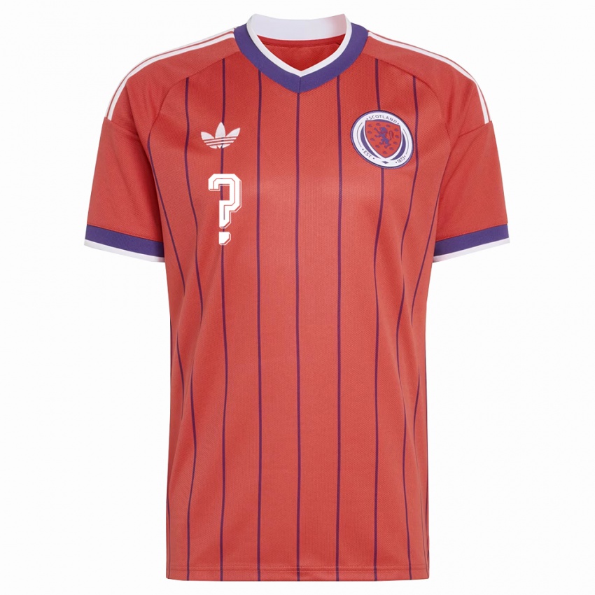 גברים סקוטלנד השם שלך #0 כתום סגול הרחק ג'רזי 26-28 חולצה קצרה