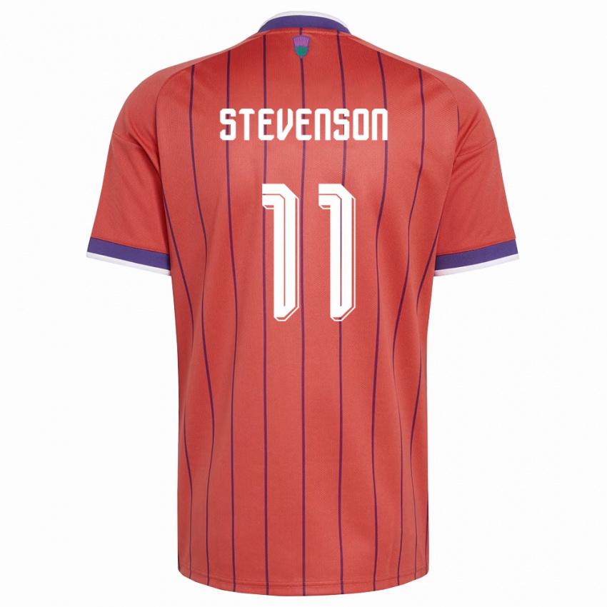 גברים סקוטלנד Gus Stevenson #11 כתום סגול הרחק ג'רזי 26-28 חולצה קצרה