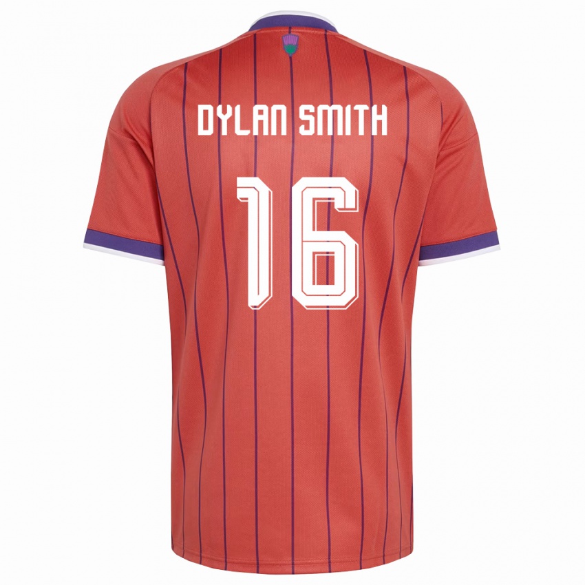 גברים סקוטלנד Dylan Smith #16 כתום סגול הרחק ג'רזי 26-28 חולצה קצרה