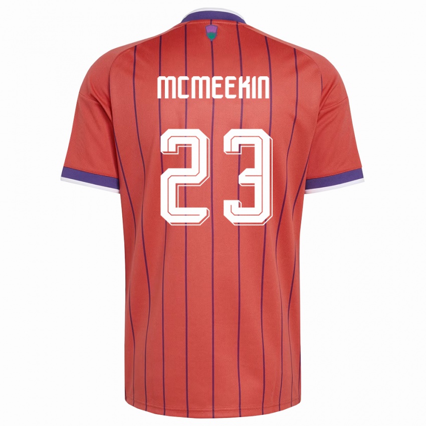 גברים סקוטלנד Keir Mcmeekin #23 כתום סגול הרחק ג'רזי 26-28 חולצה קצרה