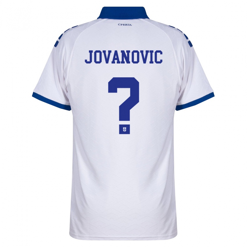 גברים סרביה ג'ורג'ה יובאנוביץ' #0 כהה לבן אדום הרחק ג'רזי 26-28 חולצה קצרה