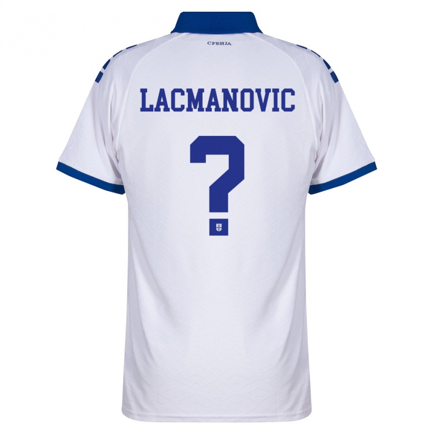 גברים סרביה מאטג׳ה לקמנוביץ׳ #0 כהה לבן אדום הרחק ג'רזי 26-28 חולצה קצרה