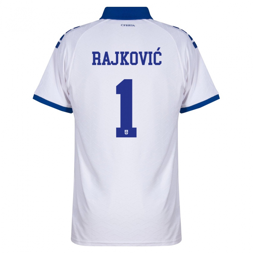 גברים סרביה פרדרג ראיקוביץ' #1 כהה לבן אדום הרחק ג'רזי 26-28 חולצה קצרה