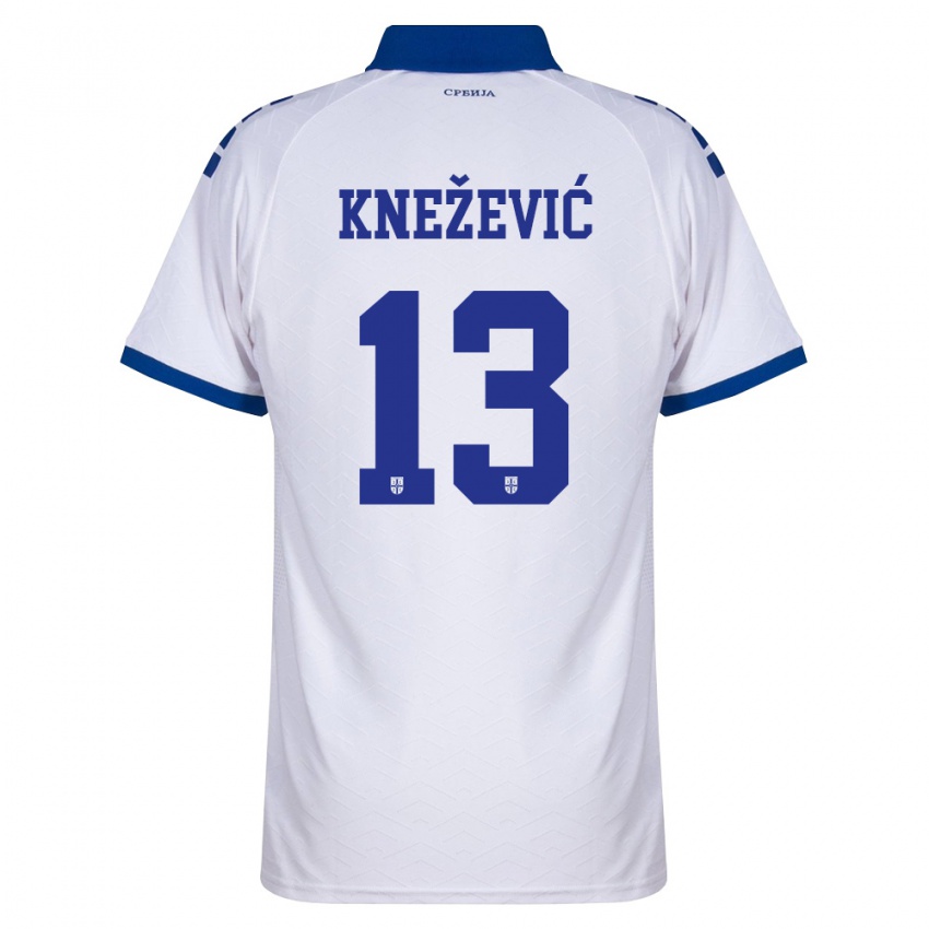 גברים סרביה מילנה קנזביץ' #13 כהה לבן אדום הרחק ג'רזי 26-28 חולצה קצרה