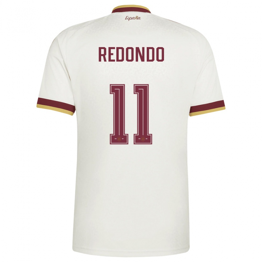 גברים ספרד אלבה רדונדו #11 שמנת בורדו הרחק ג'רזי 26-28 חולצה קצרה