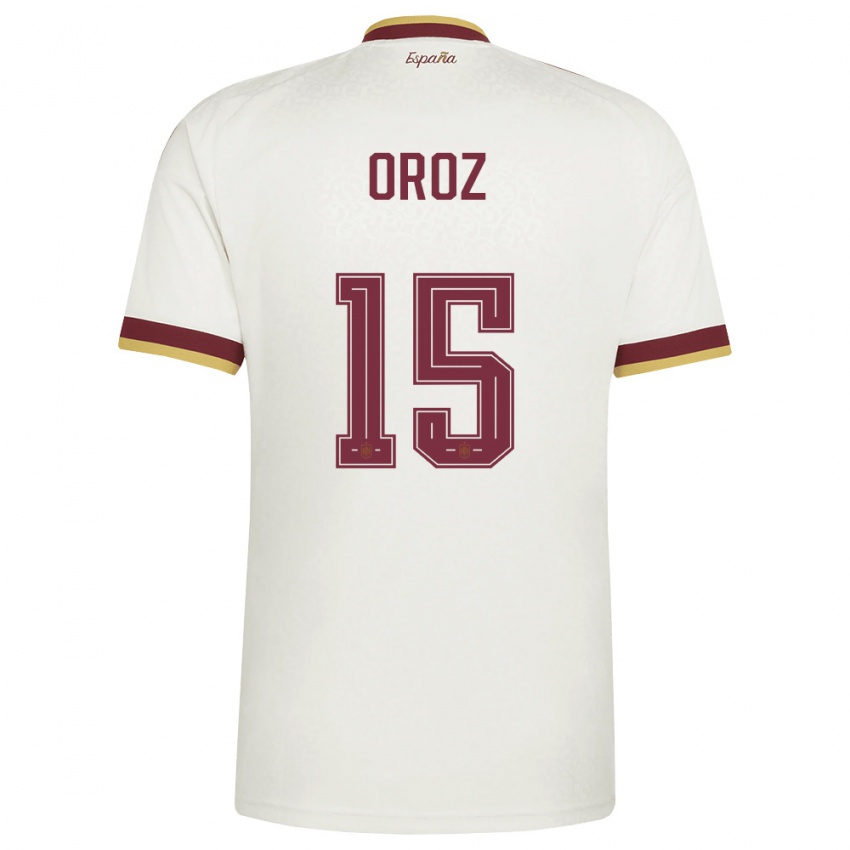 גברים ספרד מייטה אורוז #15 שמנת בורדו הרחק ג'רזי 26-28 חולצה קצרה