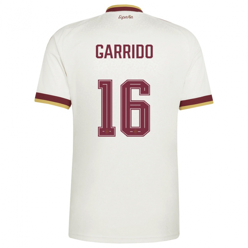 גברים ספרד אליקס גארידו קניסארס #16 שמנת בורדו הרחק ג'רזי 26-28 חולצה קצרה