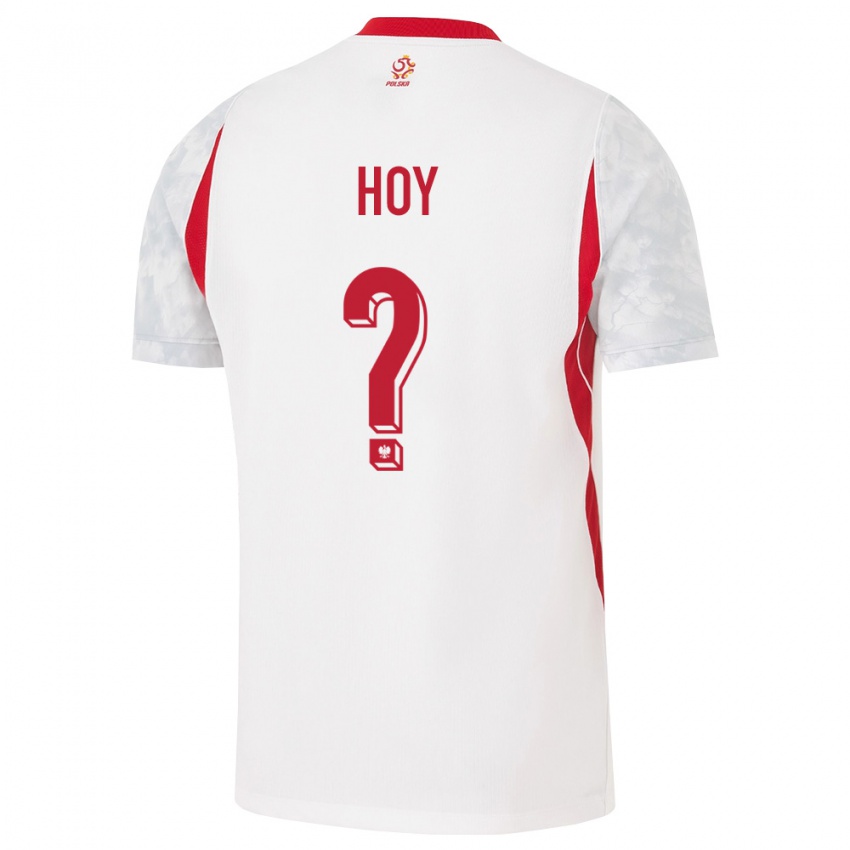 נשים פולין ג'סטין הוי #0 לבן אדום אפור ג'רזי ביתית 26-28 חולצה קצרה