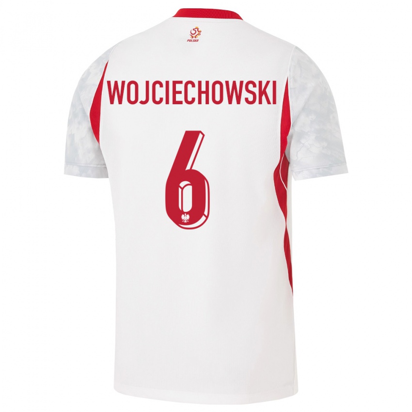 נשים פולין מצ׳אי וויצ׳כובסקי #6 לבן אדום אפור ג'רזי ביתית 26-28 חולצה קצרה