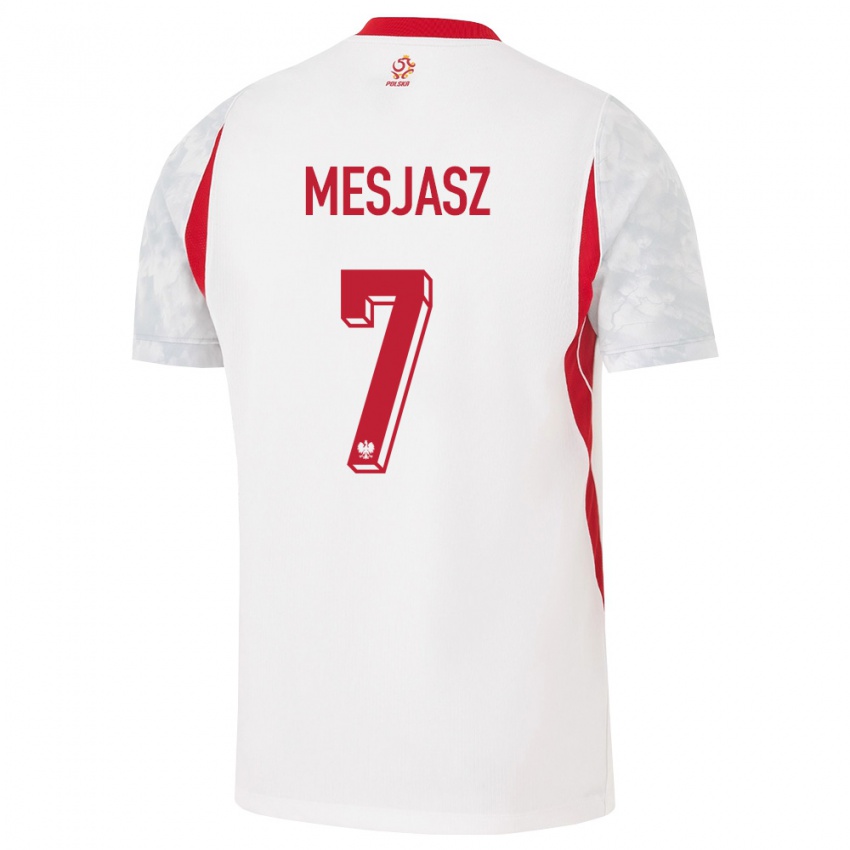 נשים פולין מלגורזטה משאש #7 לבן אדום אפור ג'רזי ביתית 26-28 חולצה קצרה