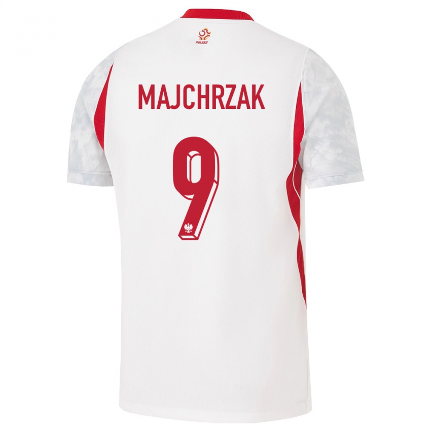 נשים פולין ג׳ורדן מאייכז׳ק #9 לבן אדום אפור ג'רזי ביתית 26-28 חולצה קצרה