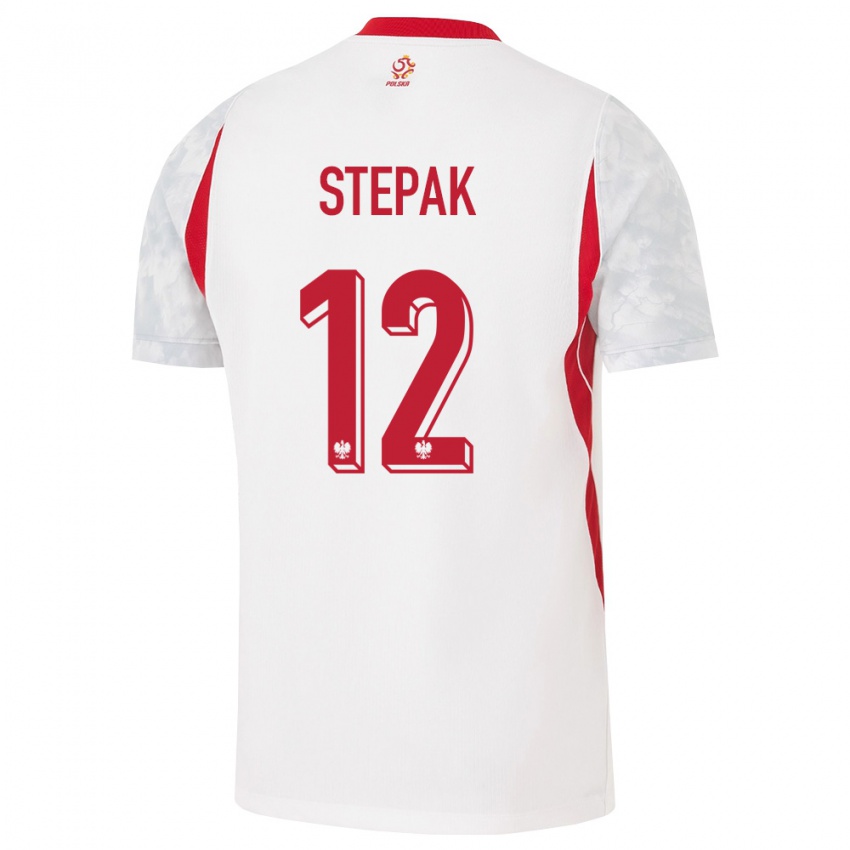 נשים פולין יעקב סטפק #12 לבן אדום אפור ג'רזי ביתית 26-28 חולצה קצרה