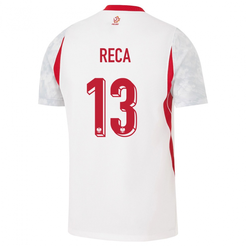 נשים פולין ארקדיוש רצה #13 לבן אדום אפור ג'רזי ביתית 26-28 חולצה קצרה