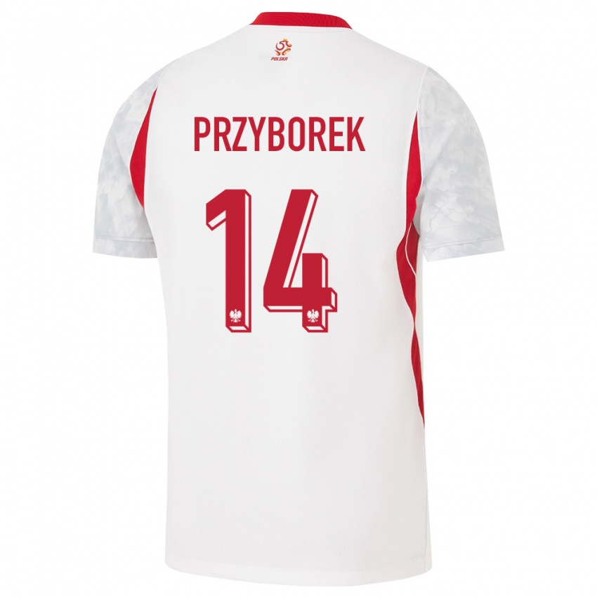 נשים פולין אדריאן פשבורק #14 לבן אדום אפור ג'רזי ביתית 26-28 חולצה קצרה