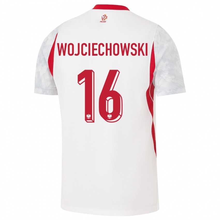 נשים פולין אוליויאר וויצ׳כובסקי #16 לבן אדום אפור ג'רזי ביתית 26-28 חולצה קצרה