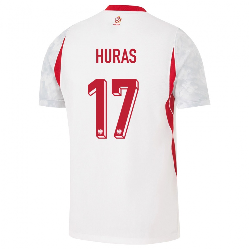 נשים פולין מייק חורס #17 לבן אדום אפור ג'רזי ביתית 26-28 חולצה קצרה