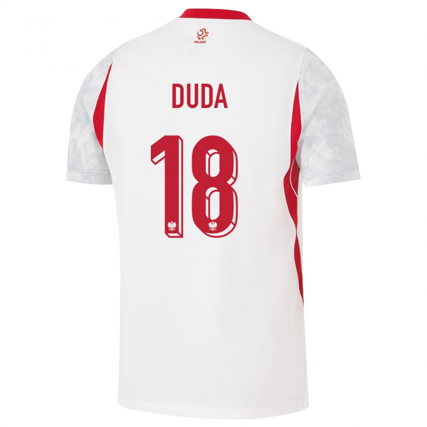 נשים פולין קצפר דודה #18 לבן אדום אפור ג'רזי ביתית 26-28 חולצה קצרה