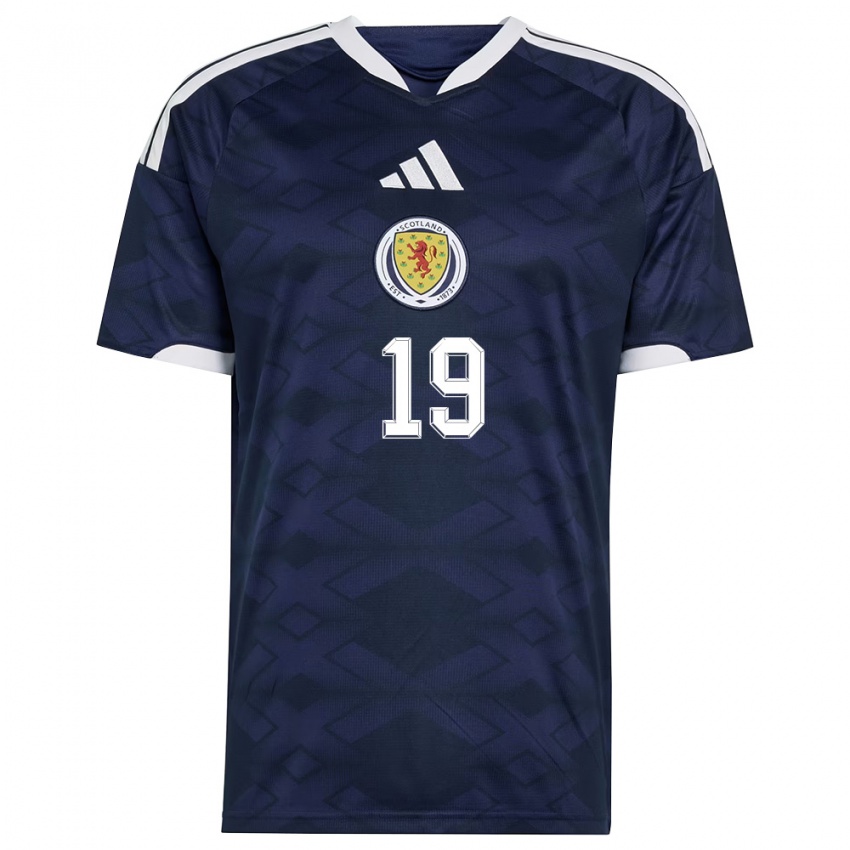 נשים סקוטלנד רורי מקלאוד #19 כהה לבן ג'רזי ביתית 26-28 חולצה קצרה