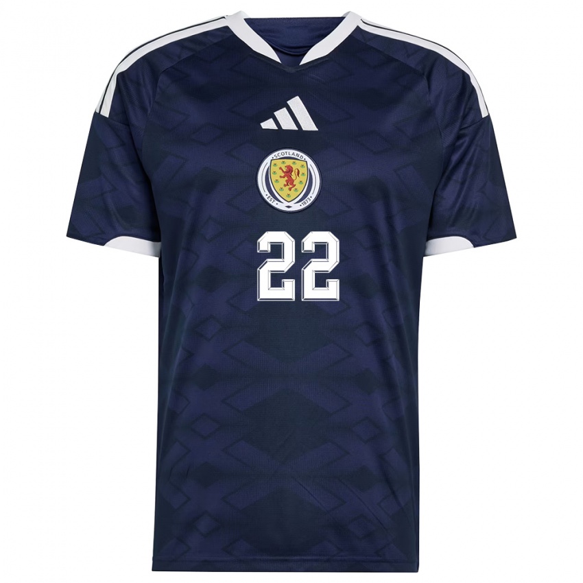 נשים סקוטלנד קונור אלן #22 כהה לבן ג'רזי ביתית 26-28 חולצה קצרה