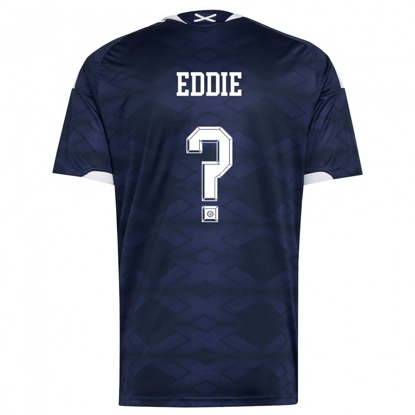 נשים סקוטלנד לאה אדי #0 כהה לבן ג'רזי ביתית 26-28 חולצה קצרה