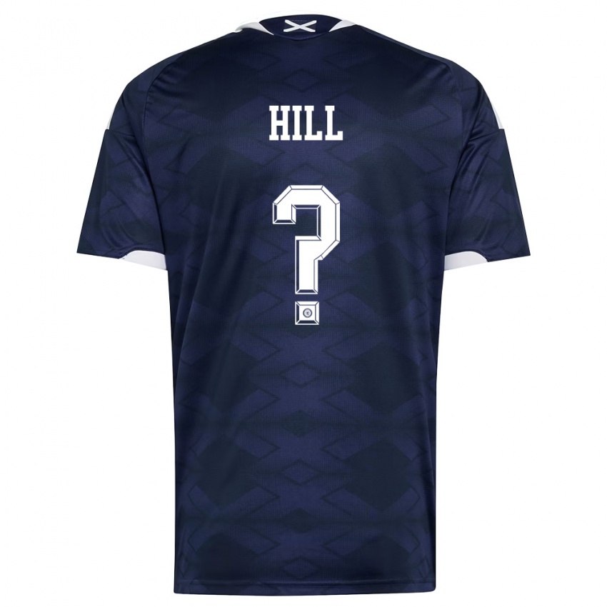 נשים סקוטלנד קתרין היל #0 כהה לבן ג'רזי ביתית 26-28 חולצה קצרה