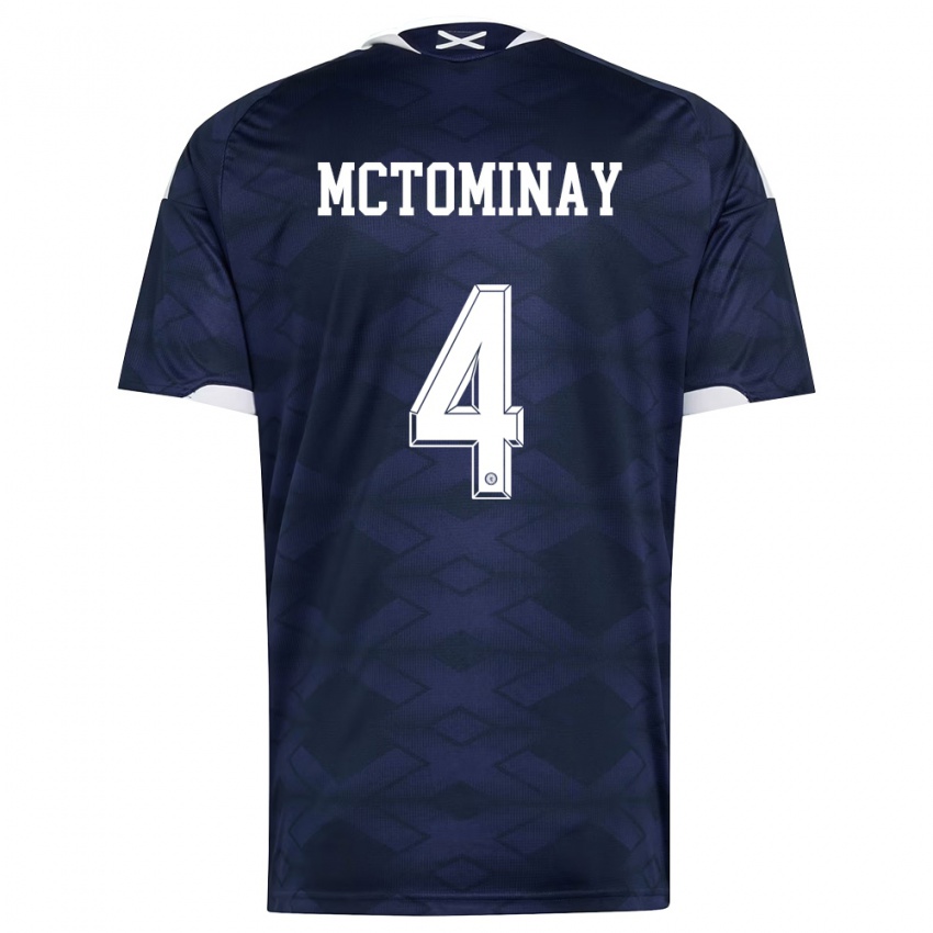 נשים סקוטלנד סקוט מקטומיניי #4 כהה לבן ג'רזי ביתית 26-28 חולצה קצרה