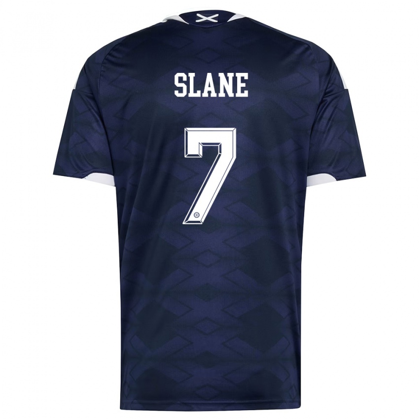 נשים סקוטלנד פול סליין #7 כהה לבן ג'רזי ביתית 26-28 חולצה קצרה