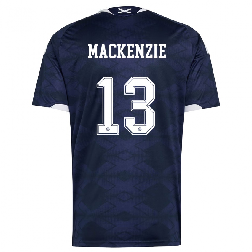 נשים סקוטלנד זנדר מקנזי #13 כהה לבן ג'רזי ביתית 26-28 חולצה קצרה