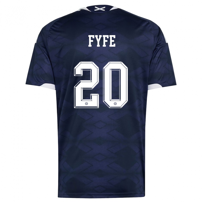 נשים סקוטלנד לוקס פייף #20 כהה לבן ג'רזי ביתית 26-28 חולצה קצרה