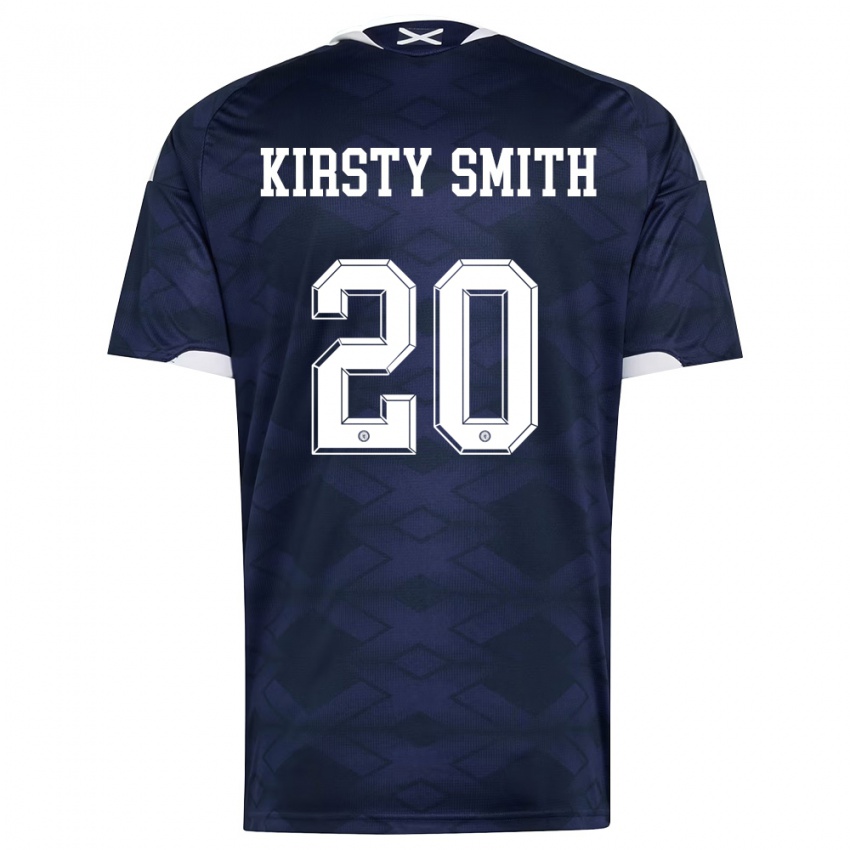 נשים סקוטלנד קירסטי סמית' #20 כהה לבן ג'רזי ביתית 26-28 חולצה קצרה