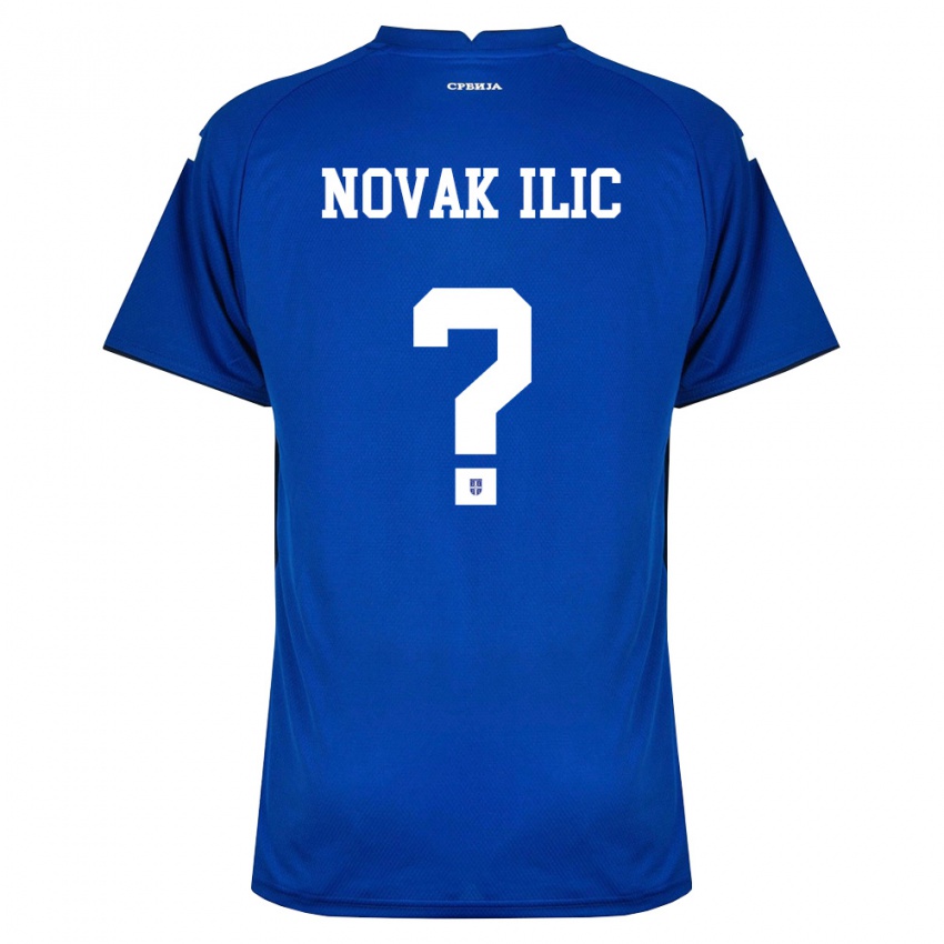 נשים סרביה Novak Ilic #0 כהה אדום ג'רזי ביתית 26-28 חולצה קצרה